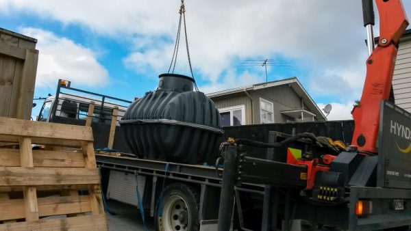 Lightweight Septic Tank Install