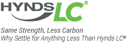 Same Strength, Less Carbon. Why Settle for anything less than Hynds LC® lower carbon concrete range