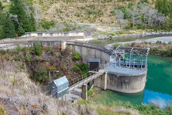 Looking out over the Valley onto the Waihopai Hydro Power Station